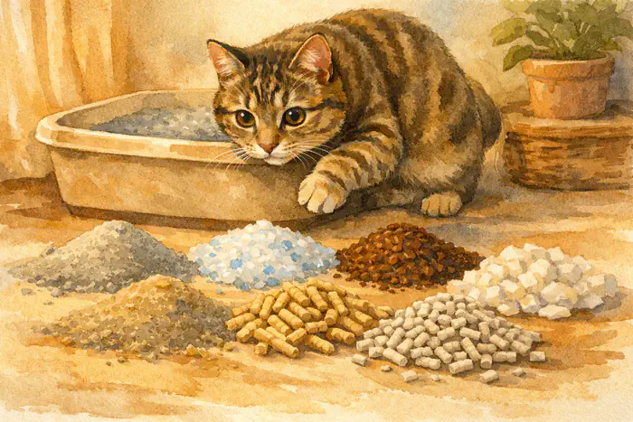 Types of Cat Litter: Pros and Cons of All 9 Types